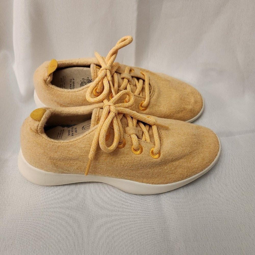 COPY - Allbirds Wool Runners Womens Size 8 Tuke Yellow Comfort Athletic Running…